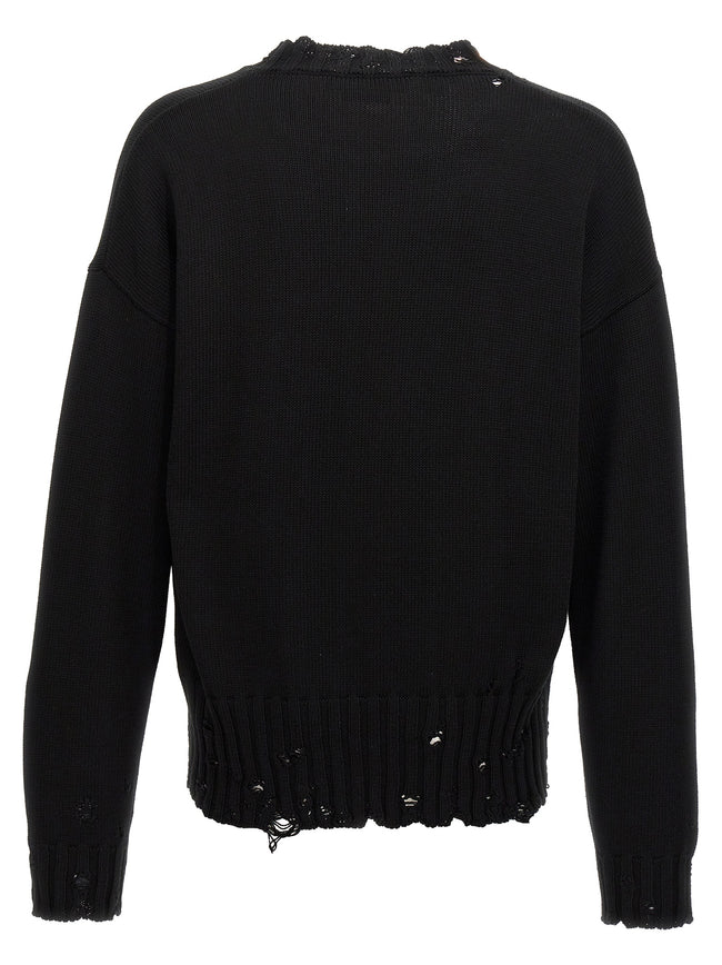 Marni Schwarze Baumwollstrickjacke