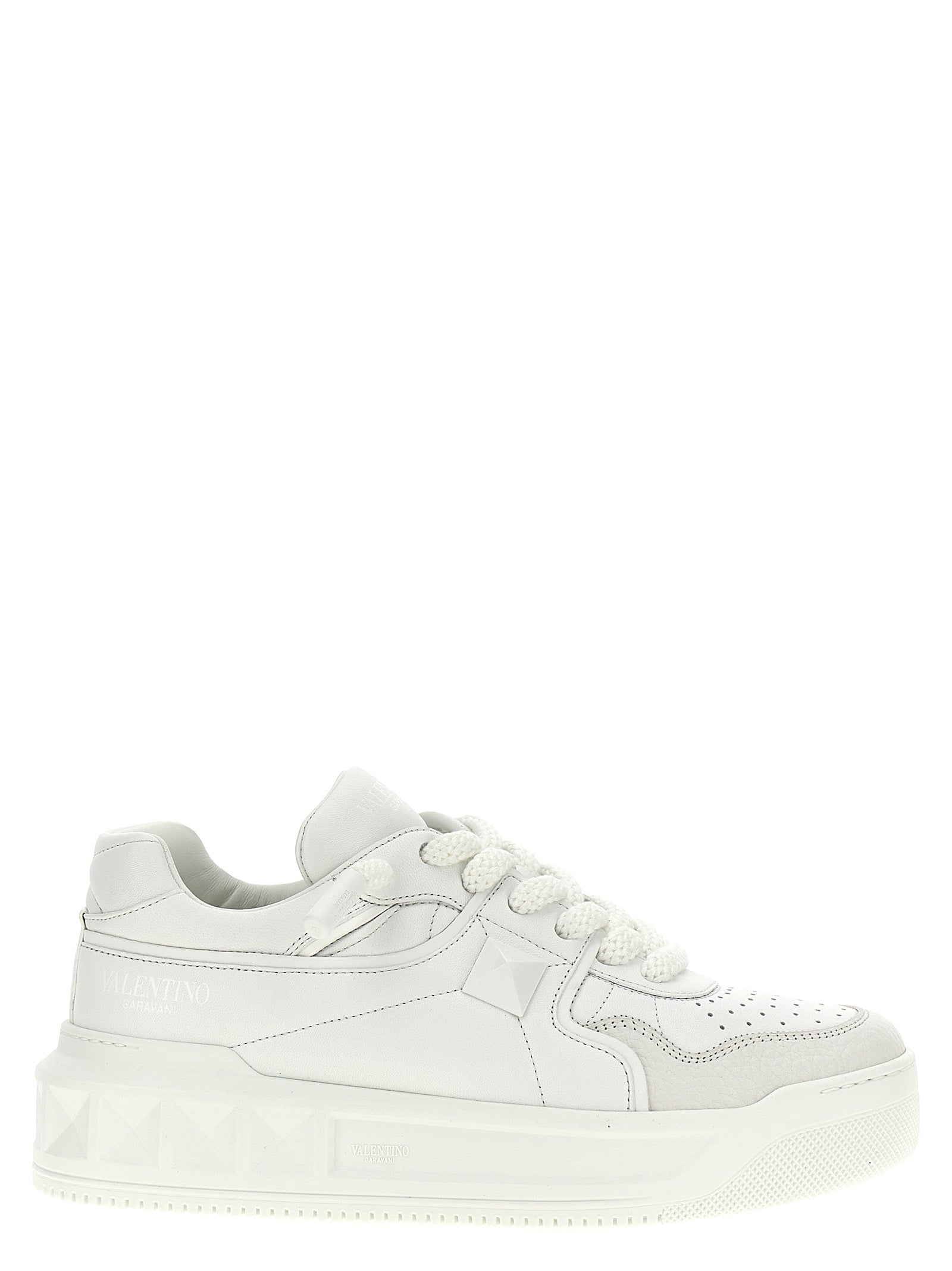 Valentino Garavani Weiße Kalbsleder Chunky-Sneaker
