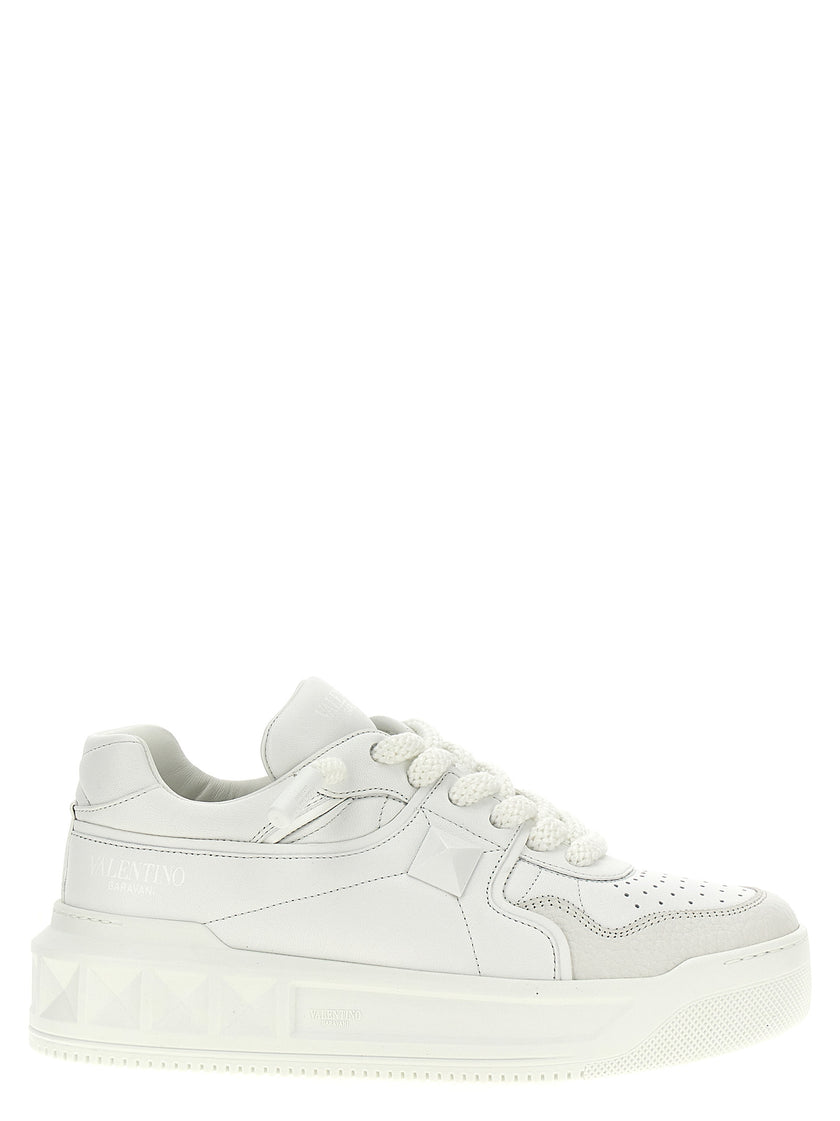 Valentino Garavani Weiße Kalbsleder Chunky-Sneaker