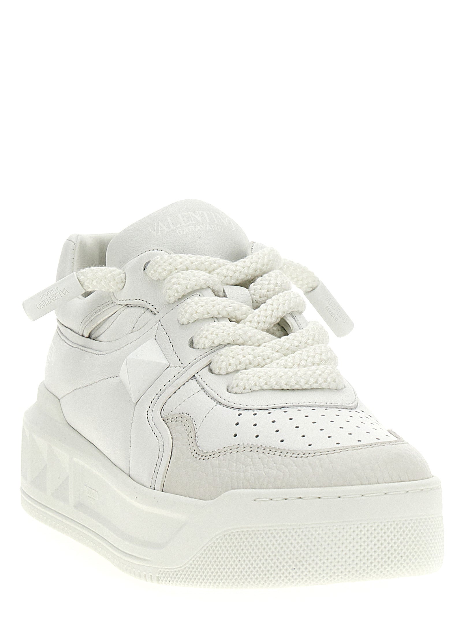 Valentino Garavani Weiße Kalbsleder Chunky-Sneaker