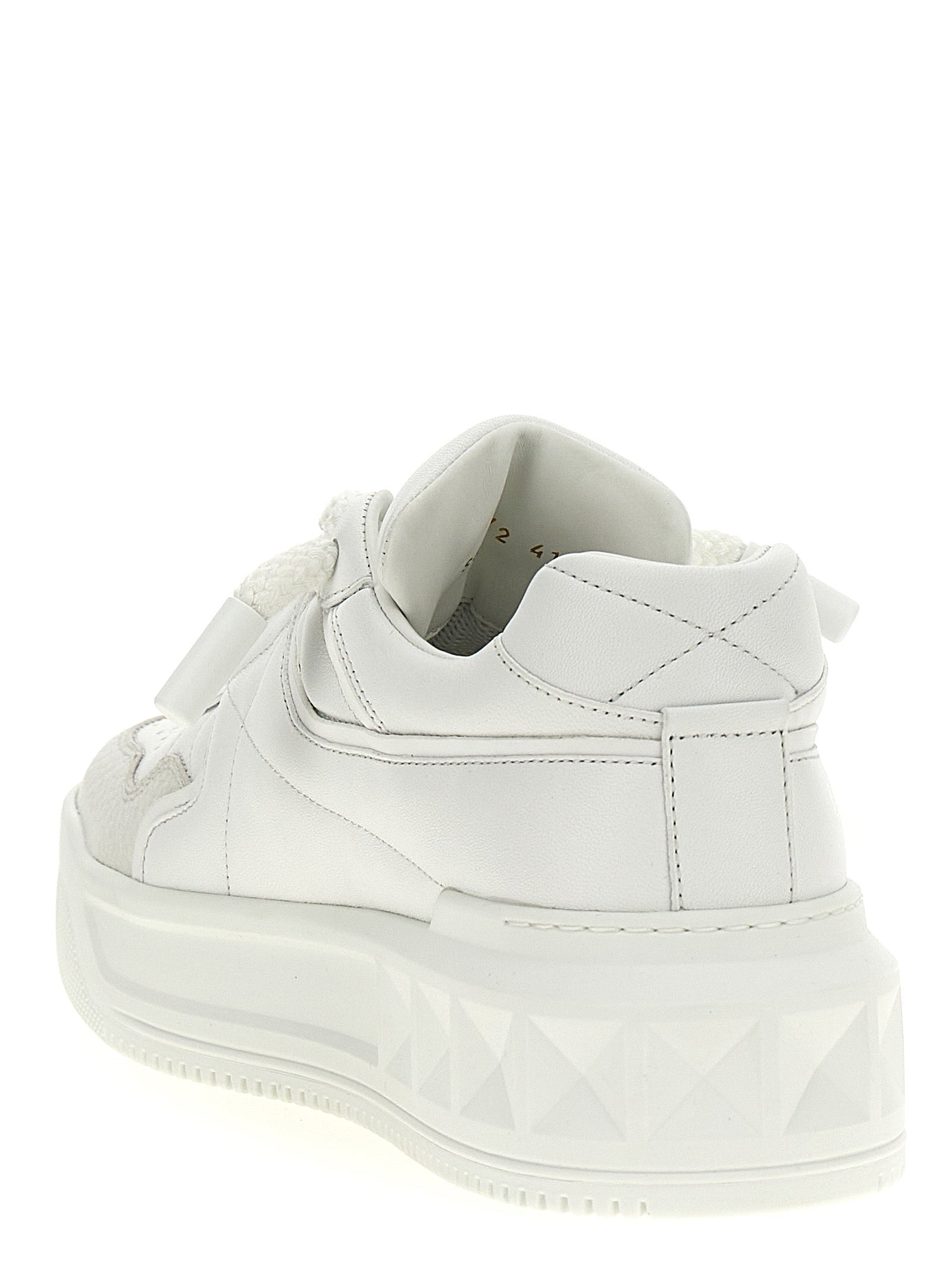Valentino Garavani Weiße Kalbsleder Chunky-Sneaker