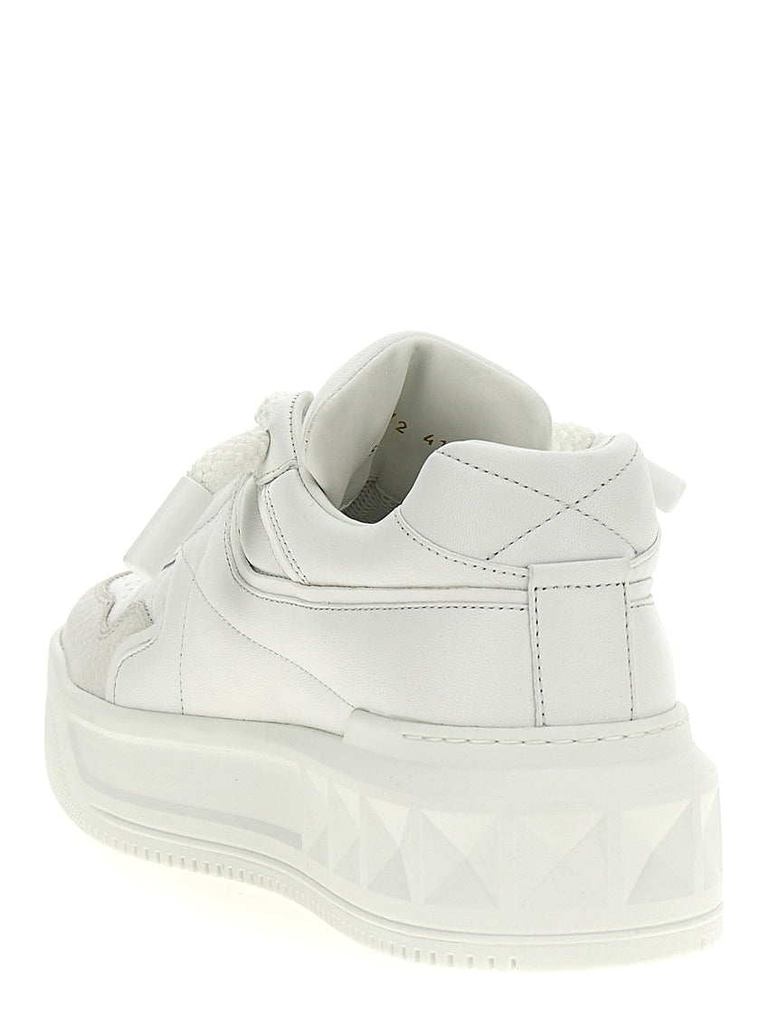 Valentino Garavani Weiße Kalbsleder Chunky-Sneaker