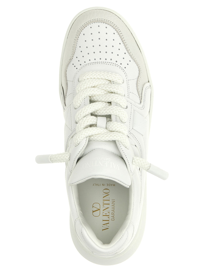 Valentino Garavani Weiße Kalbsleder Chunky-Sneaker