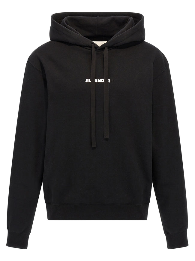 Jil Sander Schwarzes Baumwoll-Sweatshirt