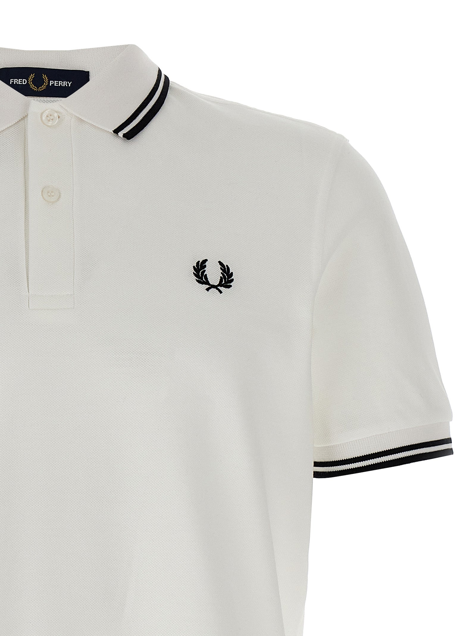 Comme Des Garçons weißes Baumwoll-Poloshirt