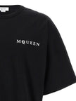 Alexander McQueen Zweifarbiges Baumwoll-T-Shirt