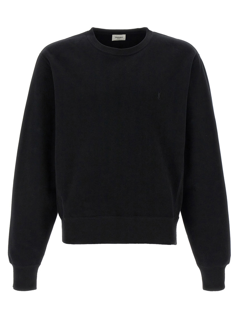 Saint Laurent Schwarzes Baumwoll-Sweatshirt