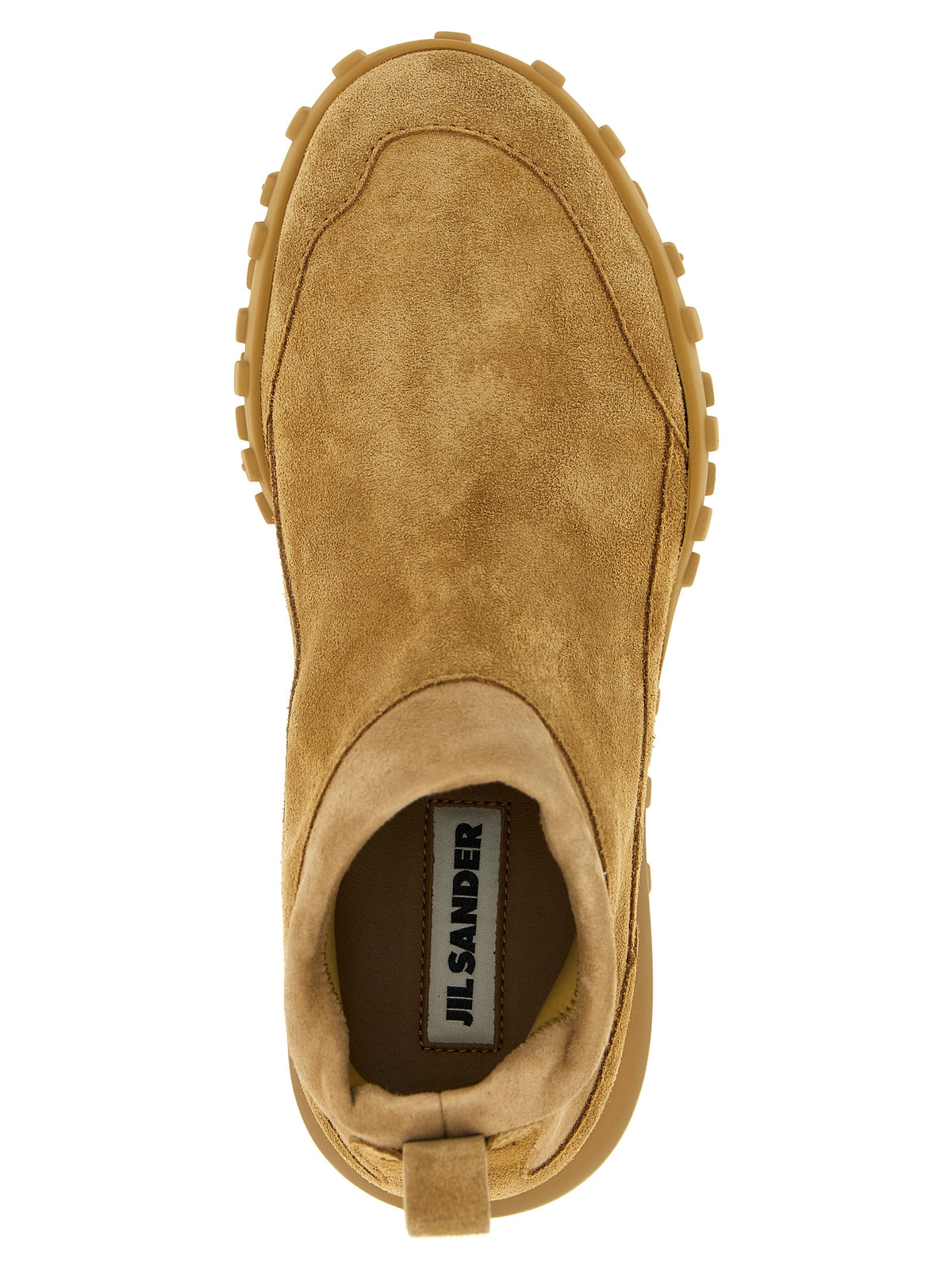 Jil Sander Beige Calf Leather Sneakers