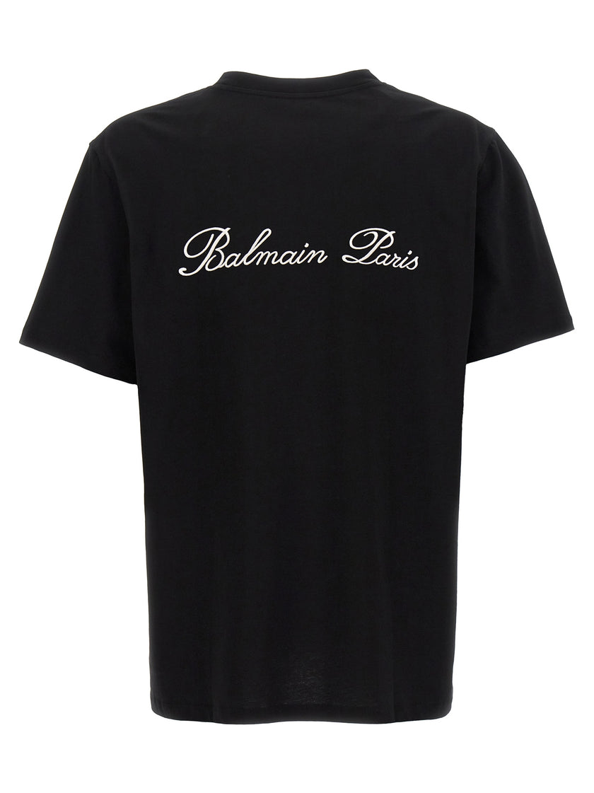 Balmain Bicolor-Baumwoll-T-Shirt