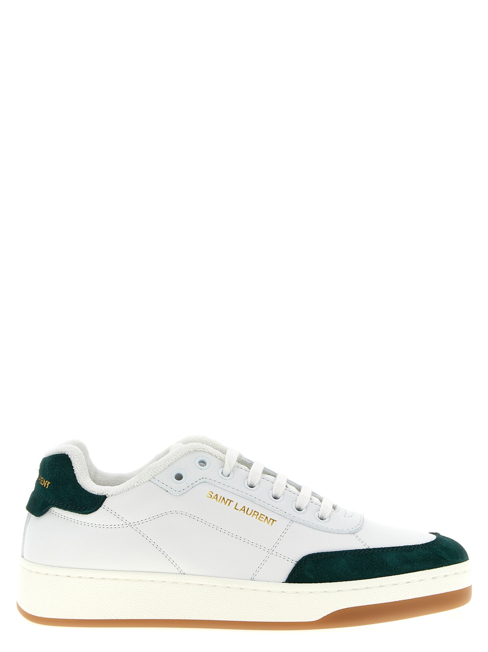 Saint Laurent Bicolor-Kalbsleder-Sneakers (niedrig)