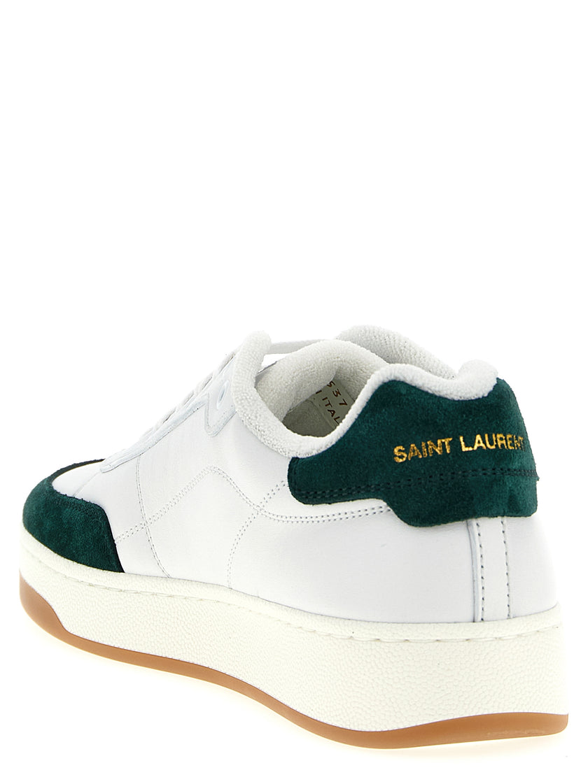 Saint Laurent Bicolor-Kalbsleder-Sneakers (niedrig)