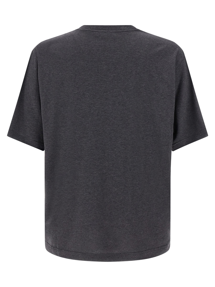 Dolce & Gabbana Grey Cotton T-Shirt