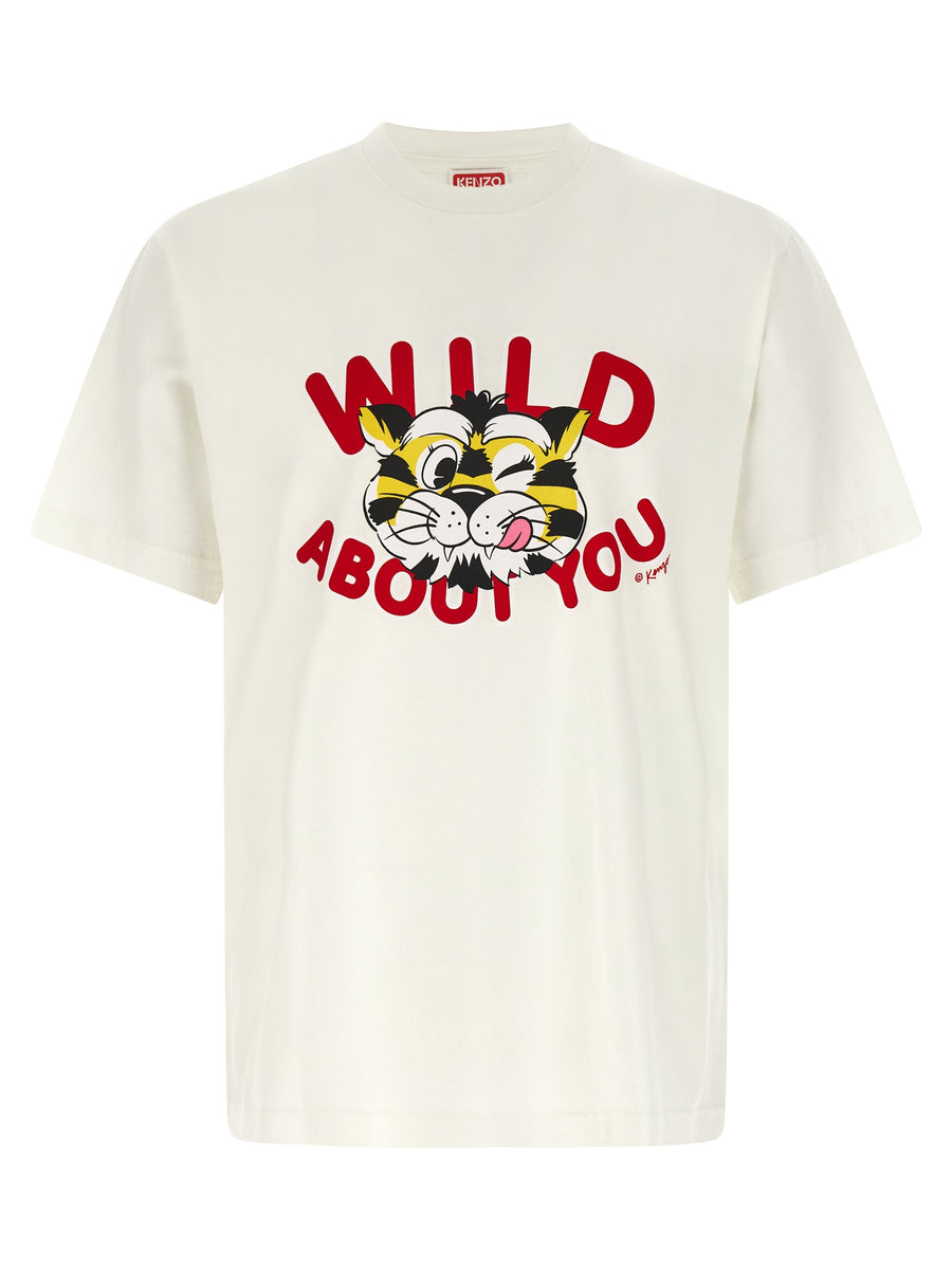Kenzo Weißes Baumwoll-T-Shirt