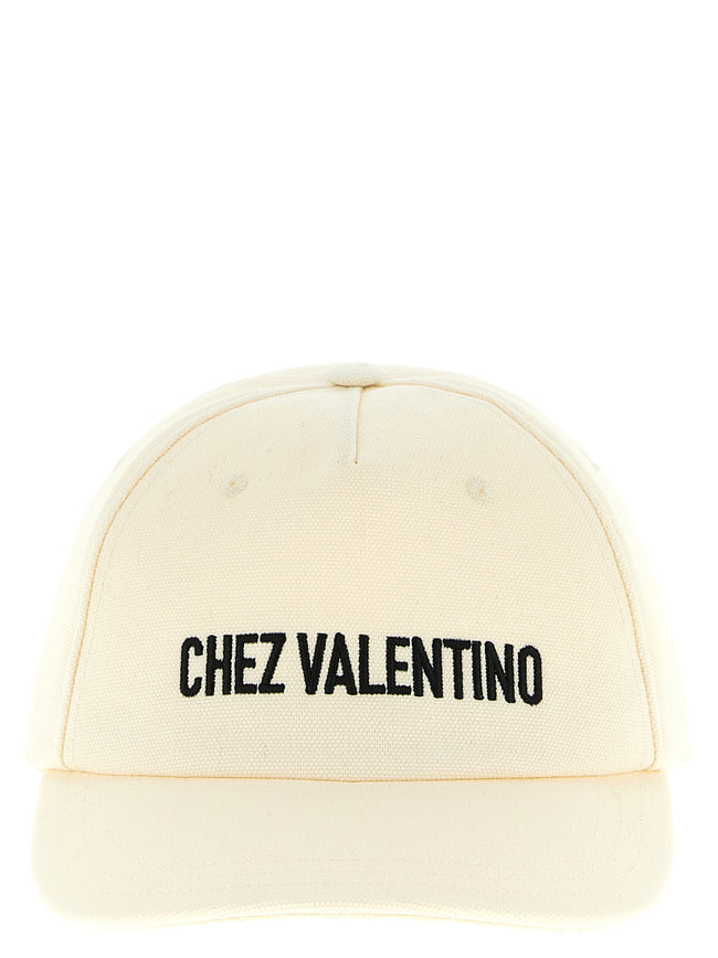 Valentino Garavani Beige Baumwollkappe (Baseballkappe)