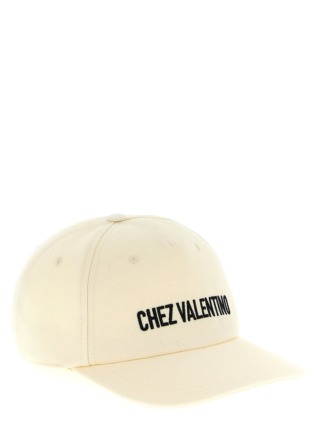 Valentino Garavani Beige Baumwollkappe (Baseballkappe)