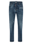 Dsquared² Jeans aus blauer Baumwolle im geraden Schnitt