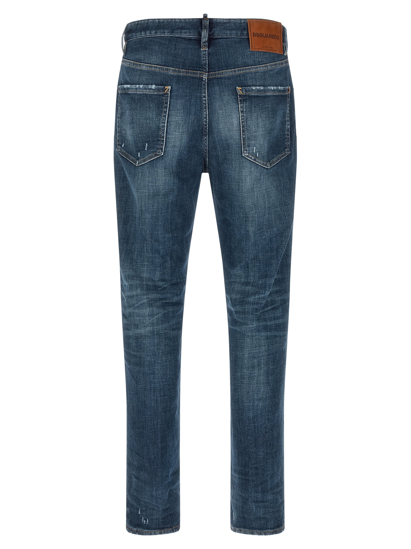 Dsquared² Jeans aus blauer Baumwolle im geraden Schnitt