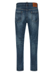 Dsquared² Jeans aus blauer Baumwolle im geraden Schnitt