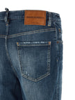 Dsquared² Jeans aus blauer Baumwolle im geraden Schnitt