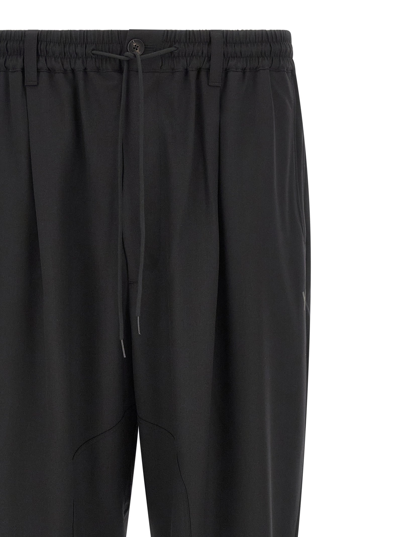 Y-3 Black Polyester Lounge Pants