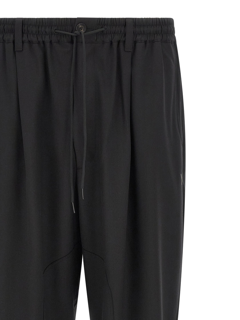 Y-3 Black Polyester Lounge Pants