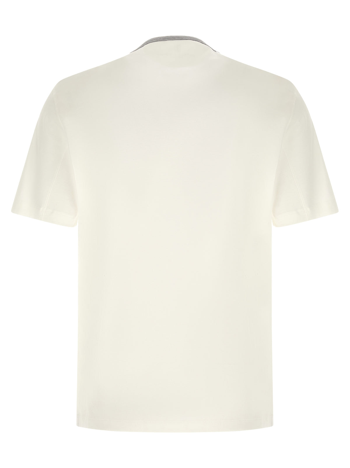 Brunello Cucinelli White Cotton T-Shirt