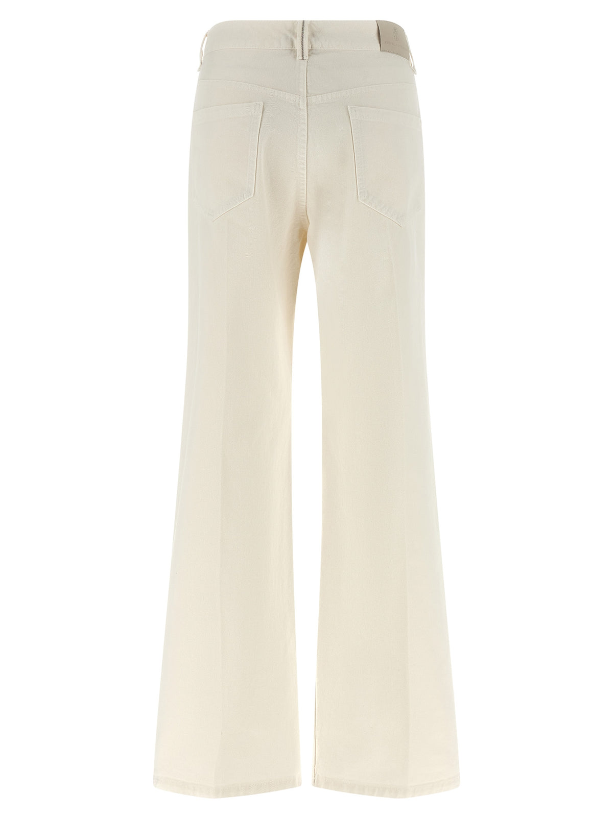 Brunello Cucinelli Weiße Baumwolljeans im Relaxed Fit