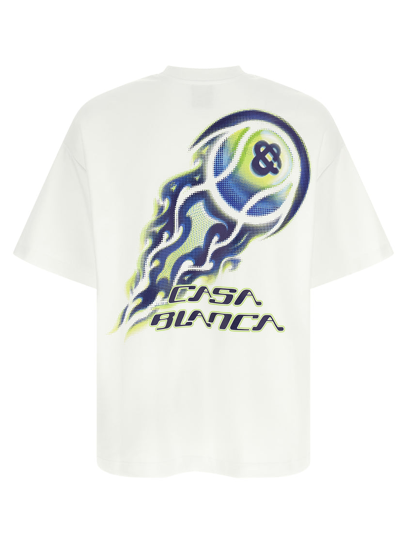 Casablanca weißes Baumwoll-T-Shirt