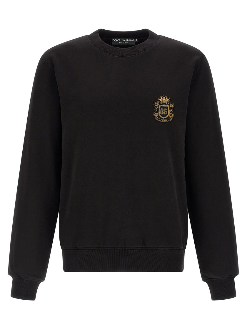 Dolce & Gabbana schwarzes Baumwoll-Sweatshirt