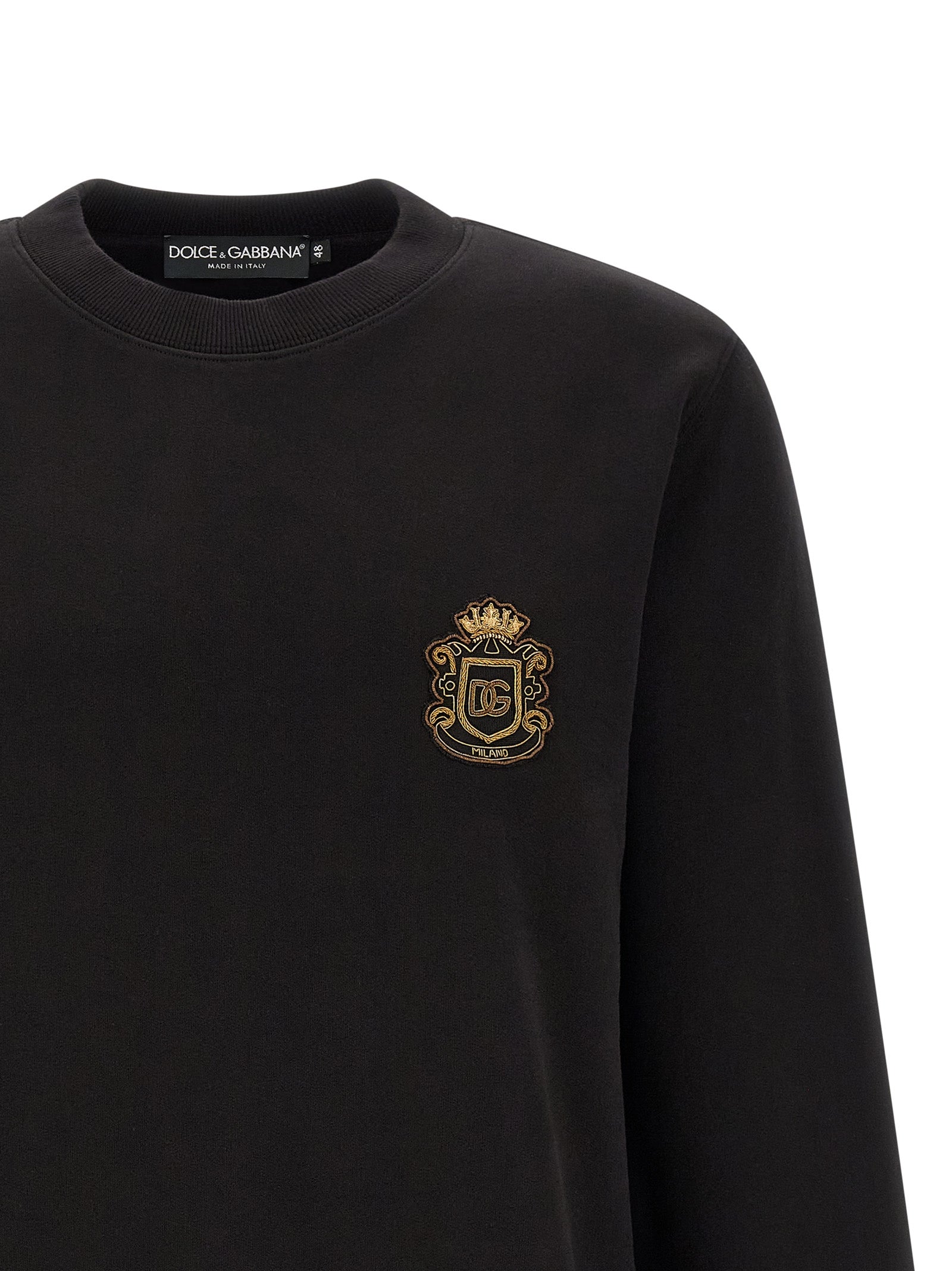Dolce & Gabbana schwarzes Baumwoll-Sweatshirt