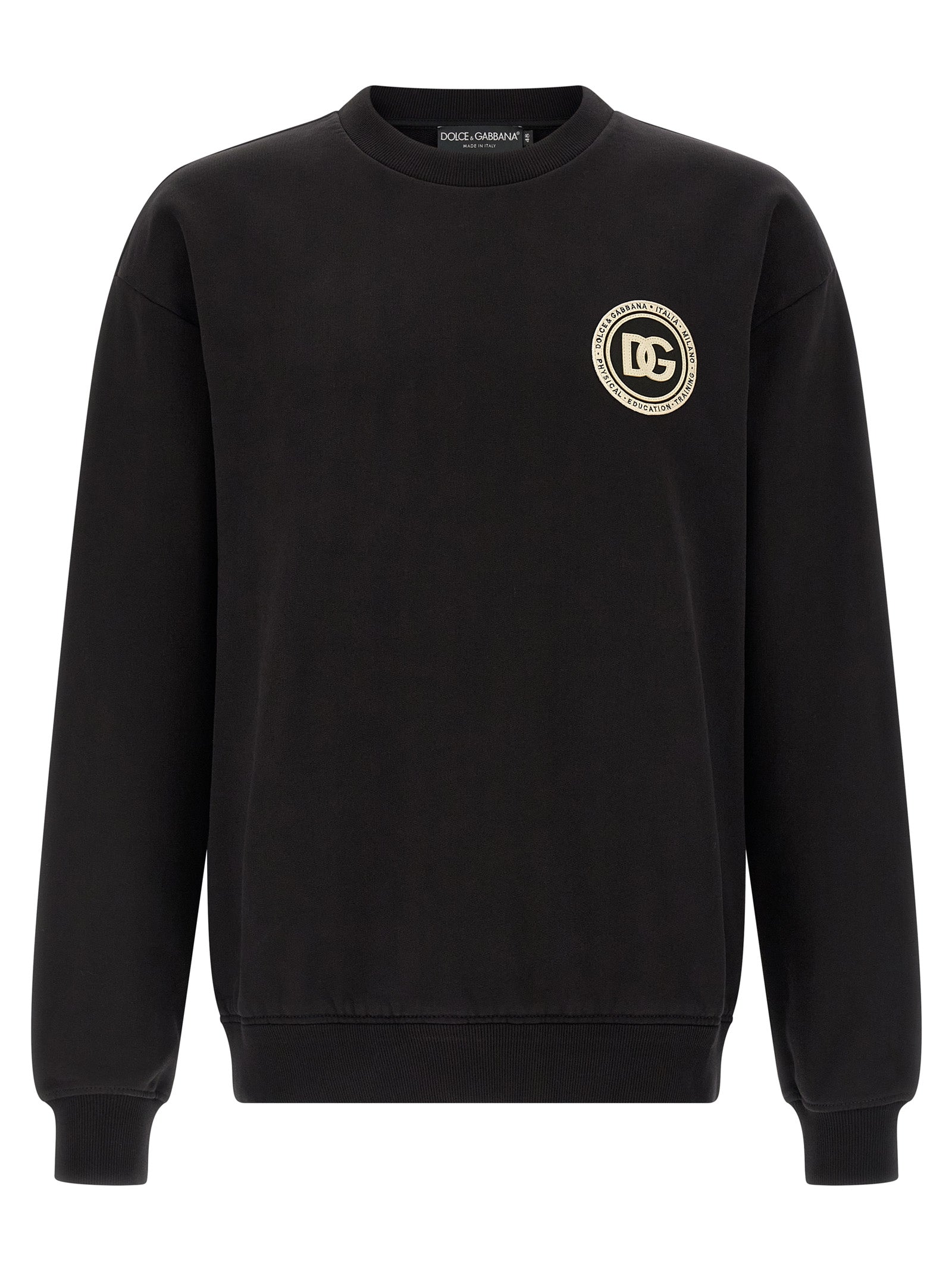 Dolce & Gabbana Schwarzes Baumwoll-Sweatshirt