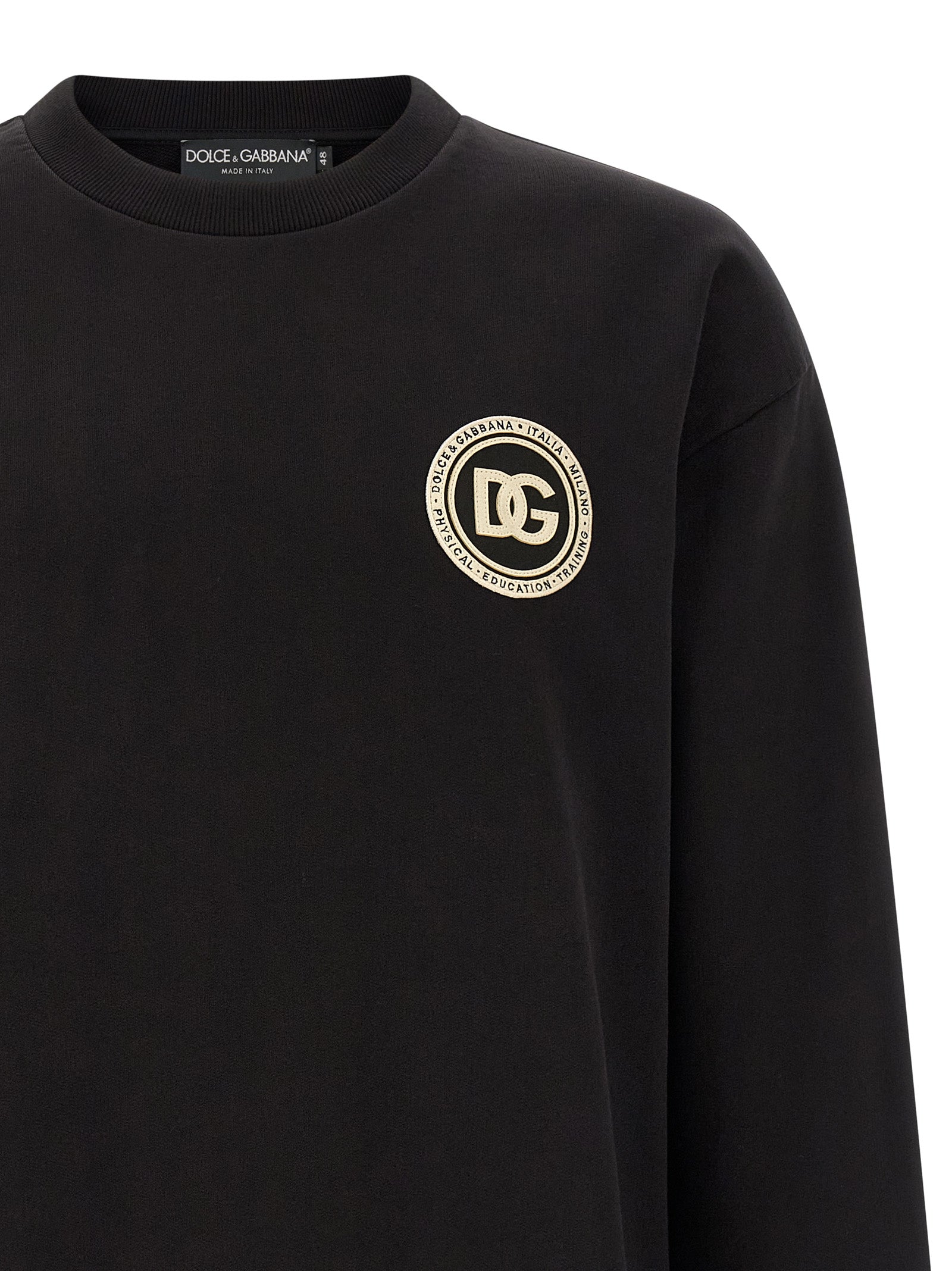Dolce & Gabbana Schwarzes Baumwoll-Sweatshirt