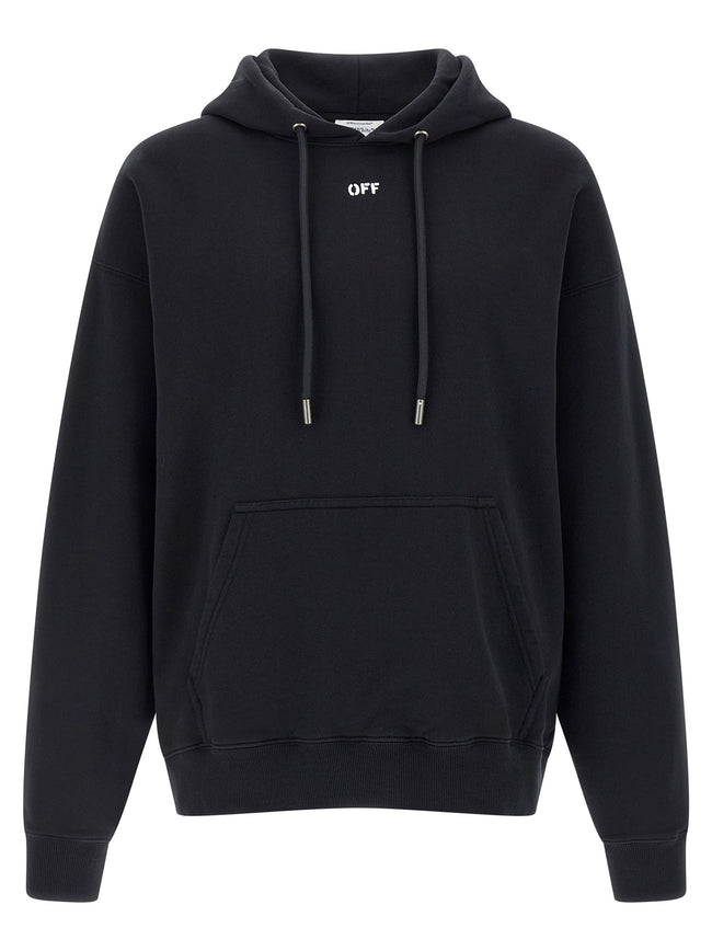 Off-White schwarzes Baumwoll-Sweatshirt