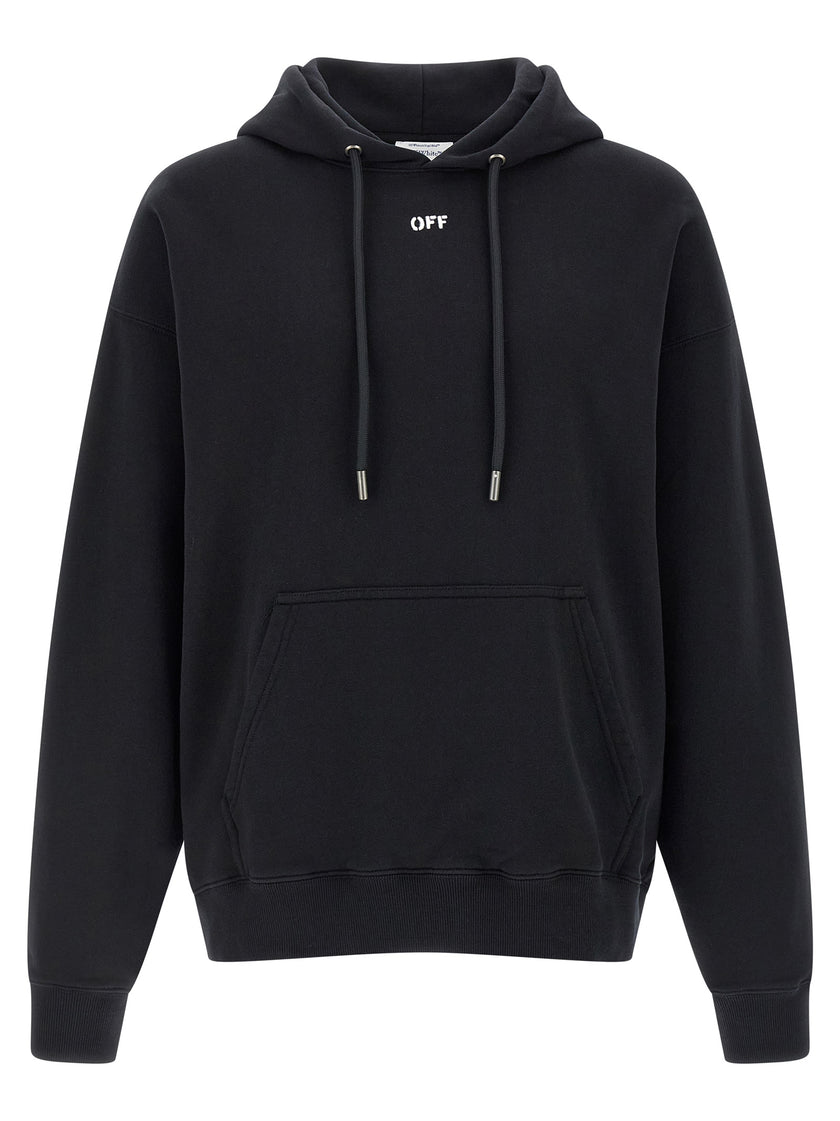 Off-White schwarzes Baumwoll-Sweatshirt