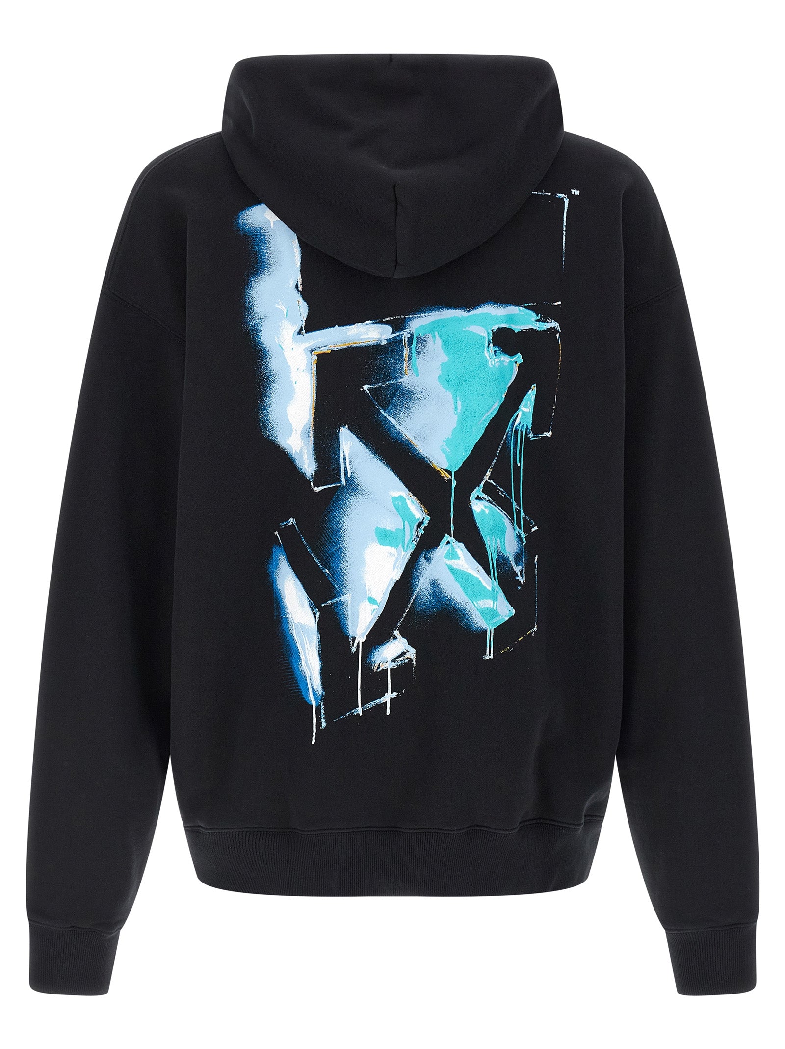 Off-White schwarzes Baumwoll-Sweatshirt