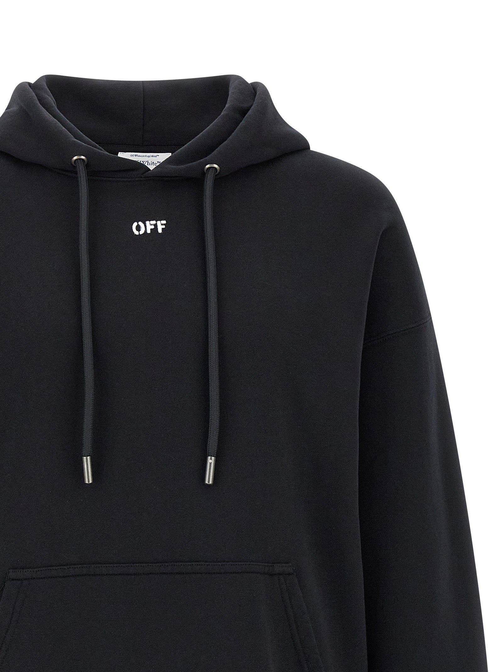 Off-White schwarzes Baumwoll-Sweatshirt