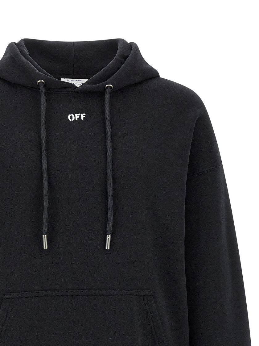 Off-White schwarzes Baumwoll-Sweatshirt