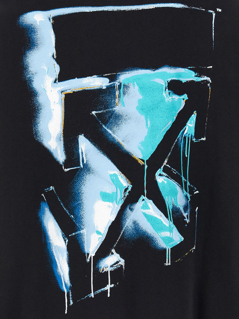 Off-White schwarzes Baumwoll-Sweatshirt