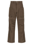 DRKSHDW Brown Cotton Cargo Trousers