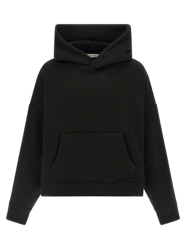 Entire Studios Schwarzes Baumwoll-Sweatshirt