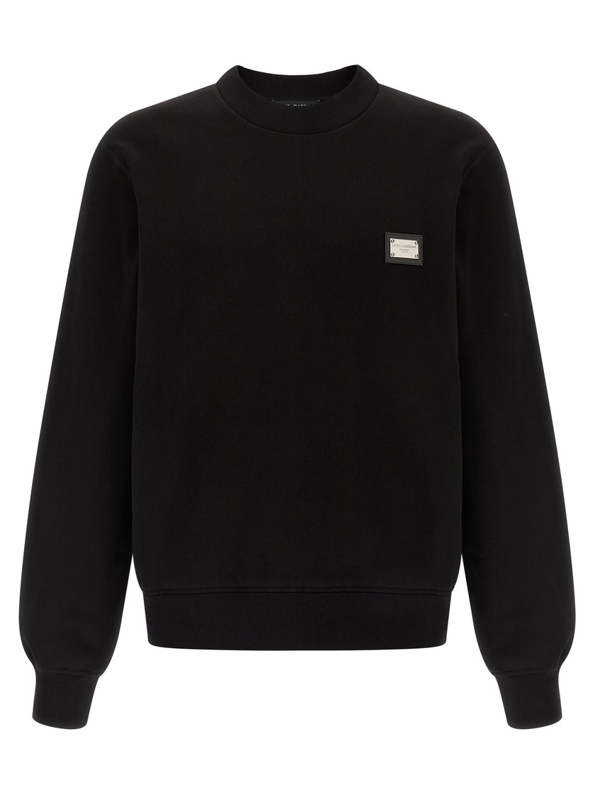 Dolce & Gabbana Schwarzes Baumwoll-Sweatshirt