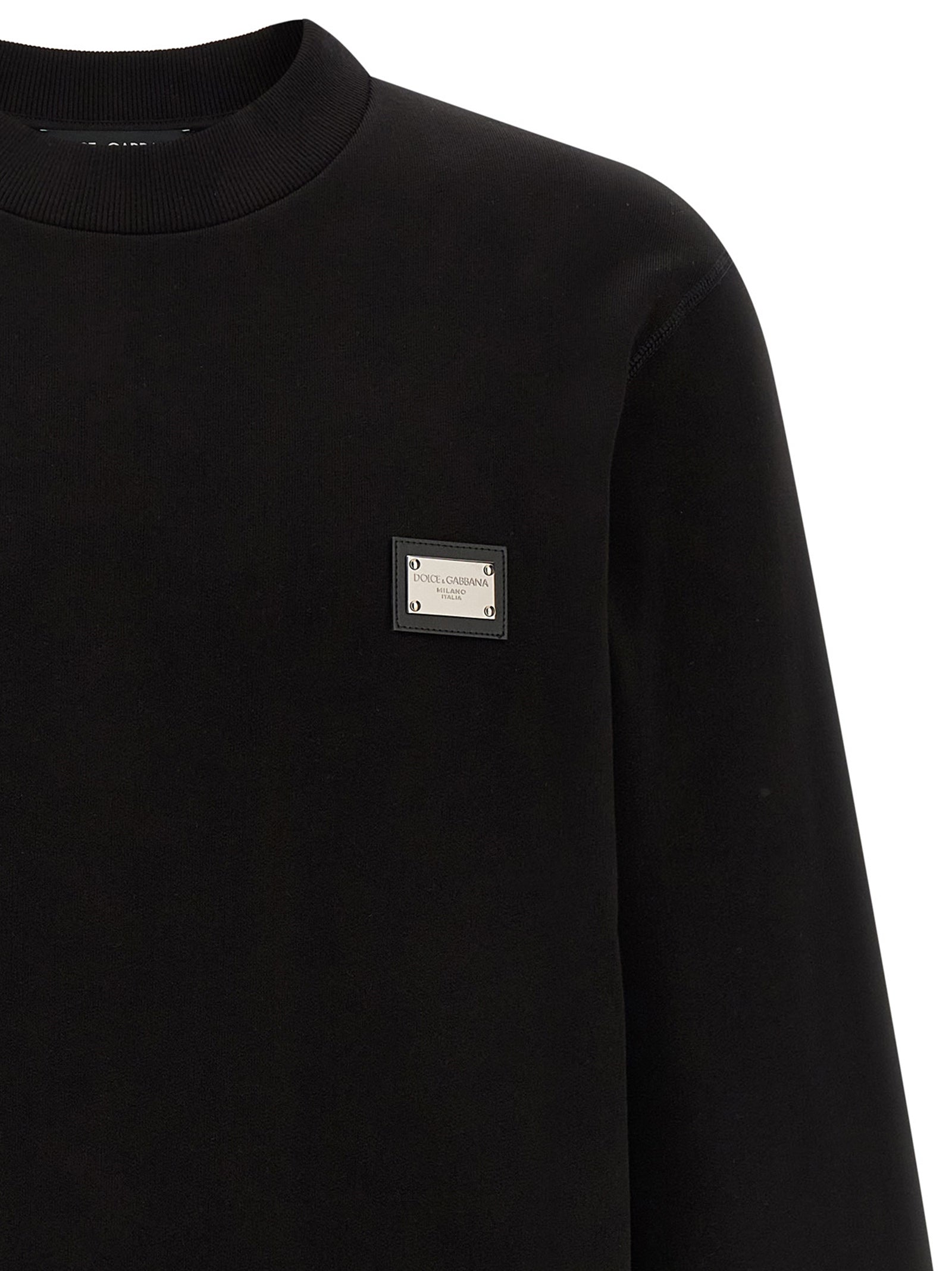 Dolce & Gabbana Schwarzes Baumwoll-Sweatshirt