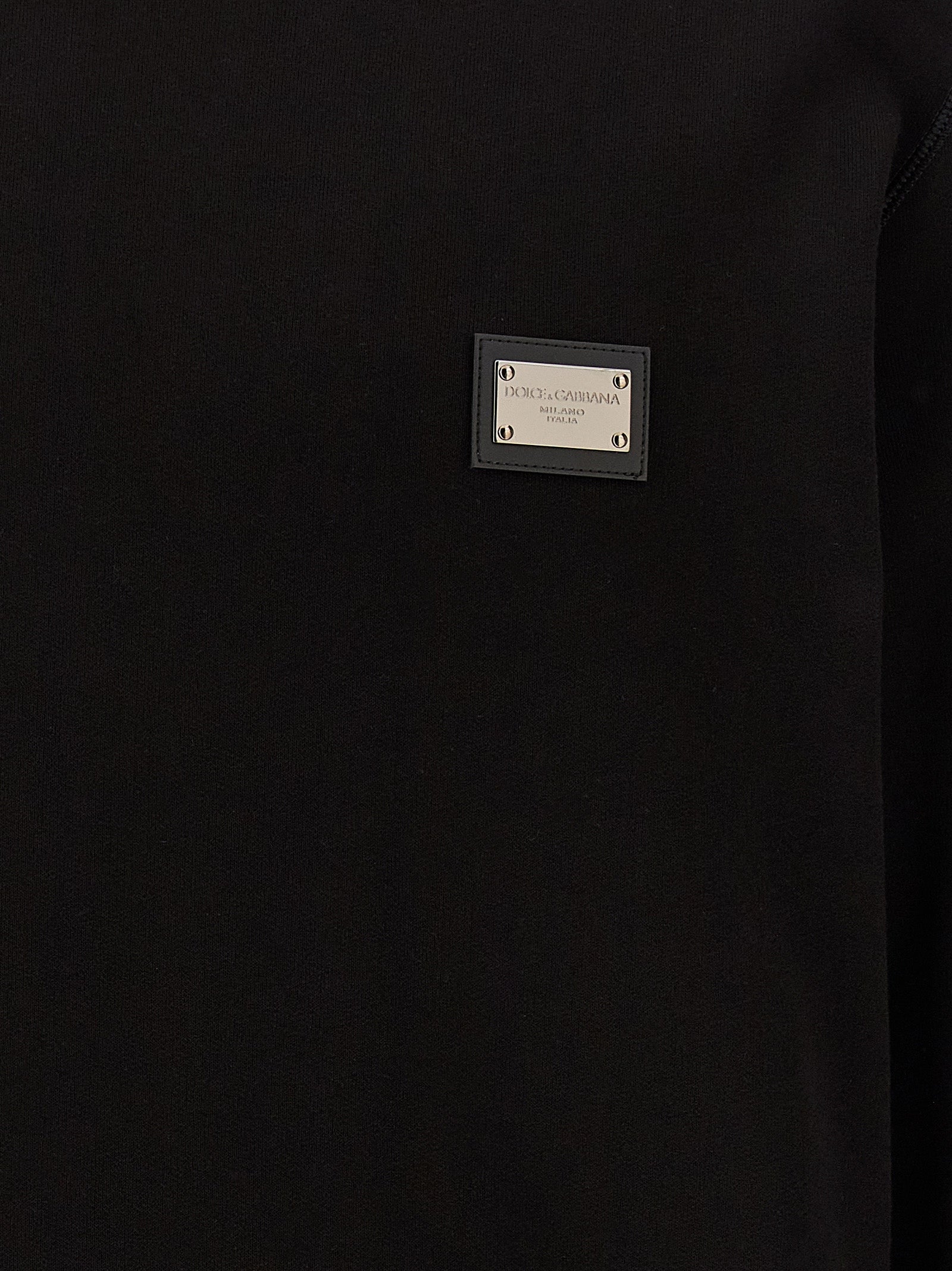 Dolce & Gabbana Schwarzes Baumwoll-Sweatshirt