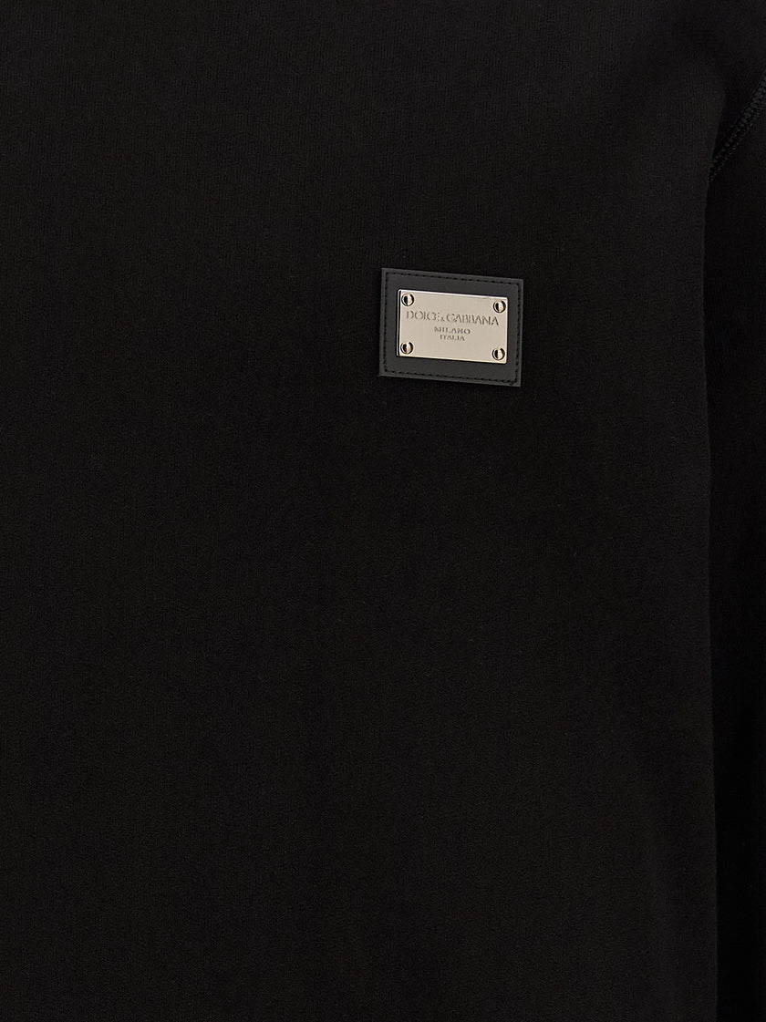 Dolce & Gabbana Schwarzes Baumwoll-Sweatshirt