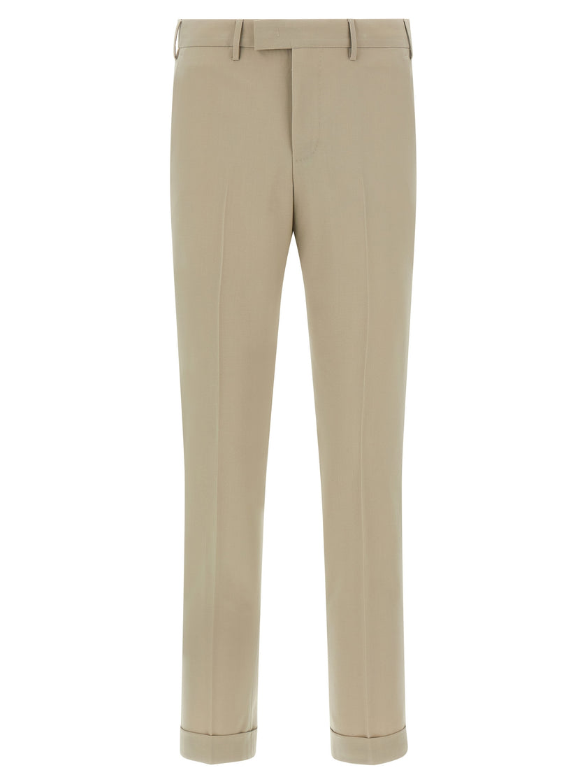 PT Torino Beige Schurwollhose