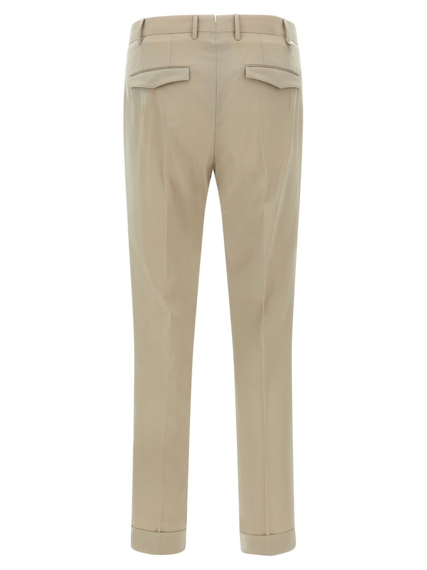 PT Torino Beige Schurwollhose