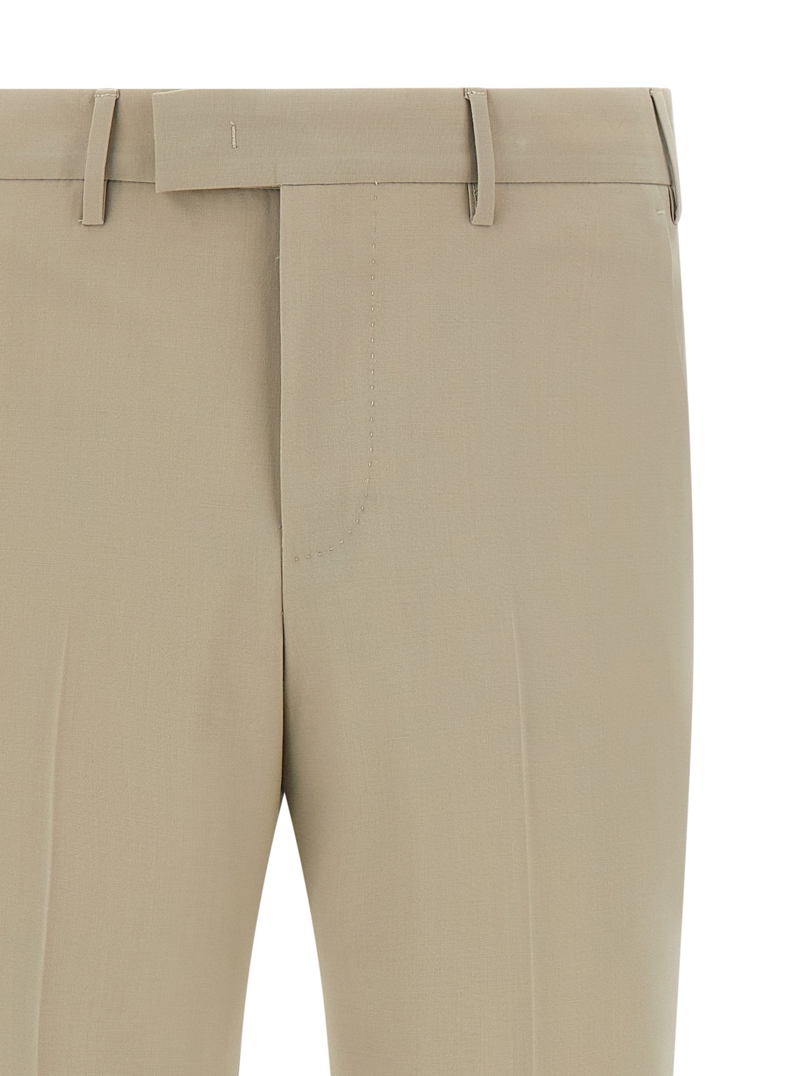 PT Torino Beige Schurwollhose