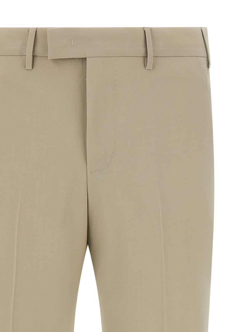 PT Torino Beige Schurwollhose