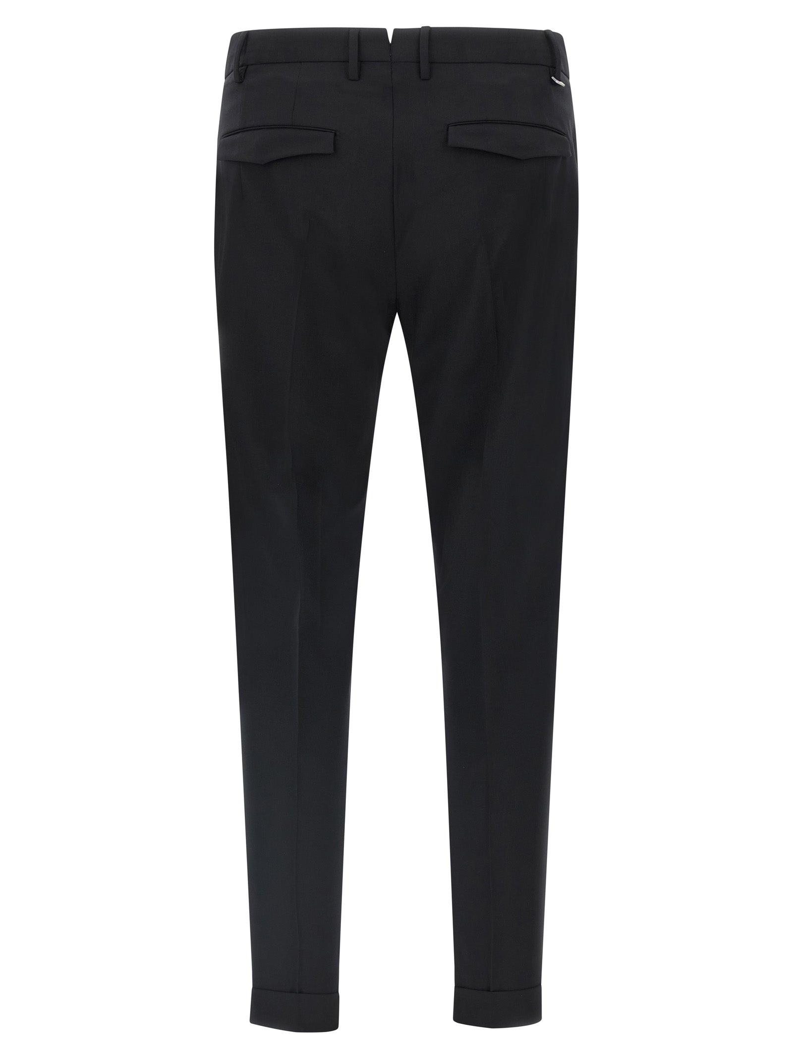PT Torino Black Pure Virgin Wool Trousers