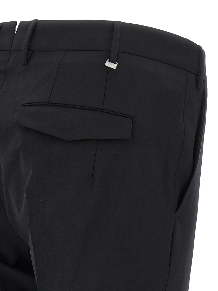 PT Torino Black Pure Virgin Wool Trousers